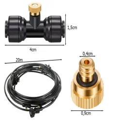 Zestaw do nawadniania 20m kurtyna wodna system automatyczny mgiełka-5907451389119