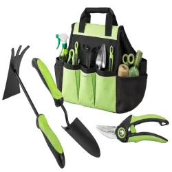 Zestaw 3szt narzędzi ogrodowych do ogrodu sekator motyka łopatka torba-5907451389058