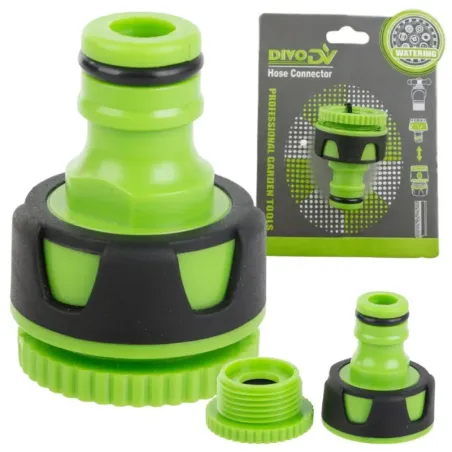Przyłącze na kran złącze dla węża ogrodowego 1/2 i 3/4 mocne-5907451388969