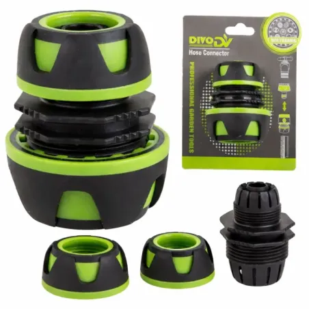 Reparator złącze skręcane 1/2 3/4 do węża ogrodowego przelot szczelny-5907451388938