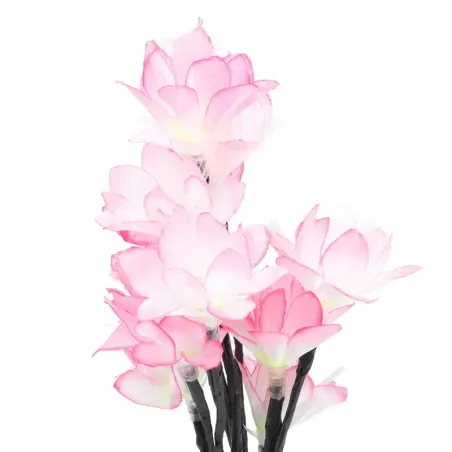 2x Kwiatki solarne bukiet kolorowych kwiatuszków RGB wbijany w trawnik-1254856954126