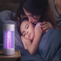 Lampa pułapka owadobójcza na komary owady ćmy uv bezprzewodowa wisząca-5907451364468