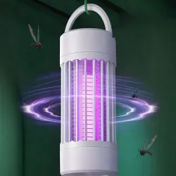 Lampa pułapka owadobójcza na komary owady ćmy uv bezprzewodowa wisząca-5907451364468