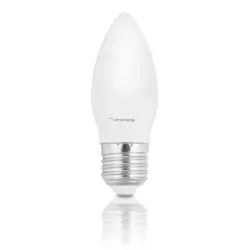 Żarówka świecowa LED E27 5W 396lm ciepła biała mleczna Whitenergy