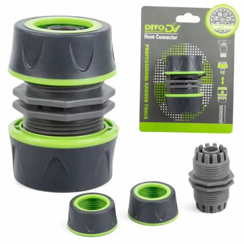 Reparator do węża ogrodowego 1/2 złączka skręcana szczelna łącznik-5907451388884