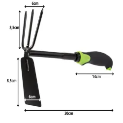 Motyka ogrodowa grabka ręczna mała do pielenia roślin spulchniania-5907451388808