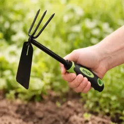 Motyka ogrodowa grabka ręczna mała do pielenia roślin spulchniania-5907451388808