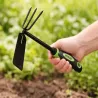 Motyka ogrodowa grabka ręczna mała do pielenia roślin spulchniania-5907451388808