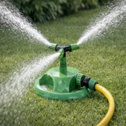Zraszacz ogrodowy obrotowy 360° 3 ramienny do podlewania trawnika divodv-5907451388570