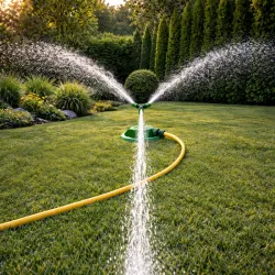 Zraszacz ogrodowy obrotowy 360° 3 ramienny do podlewania trawnika divodv-5907451388570