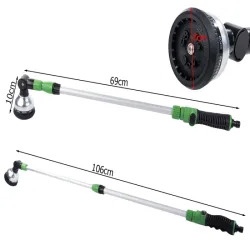 Ogrodowa lanca teleskopowa regulowana zraszacz podlewania 10-funkcji dysza-5907451388549