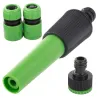 Zestaw zraszający do węża ogrodowego pistolet + szybkozłączki adapter-5907451388518