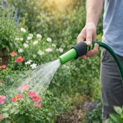 Zestaw zraszający do węża ogrodowego pistolet + szybkozłączki adapter-5907451388518