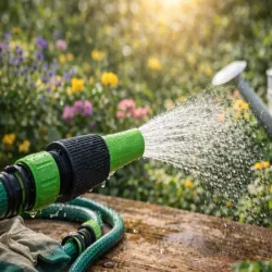 Zestaw zraszający do węża ogrodowego pistolet + szybkozłączki adapter kran-5907451388518