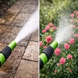 Zestaw zraszający do węża ogrodowego pistolet + szybkozłączki adapter kran-5907451388518