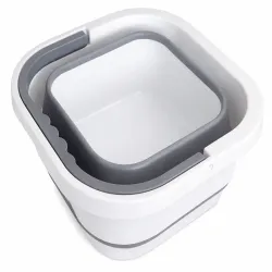 Wiaderko silikonowe 10 litrów składane turystyczne z rączką-5907451382318