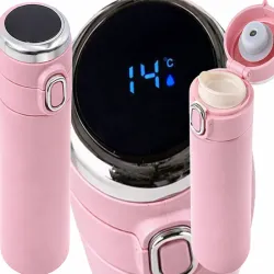Termos kubek termiczny do kawy z ustnikiem 400ml wyświetlacz temperatury-5907451381540