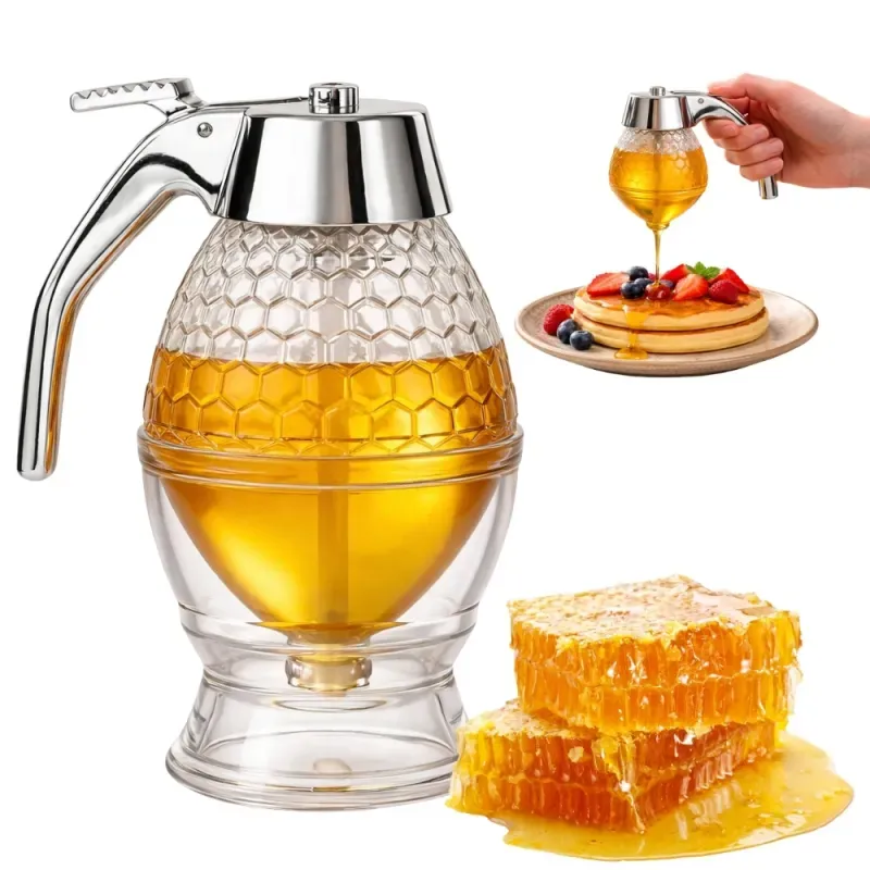 Pojemnik 200ml dozownik do miodu nalewak pojemnik do syropu czekolady-5907451381496