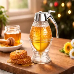 Pojemnik 200ml dozownik do miodu nalewak pojemnik do syropu czekolady-5907451381496