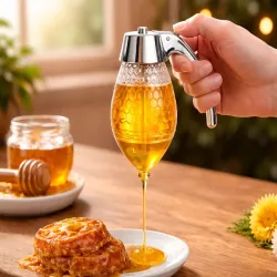 Pojemnik 200ml dozownik do miodu nalewak pojemnik do syropu czekolady-5907451381496