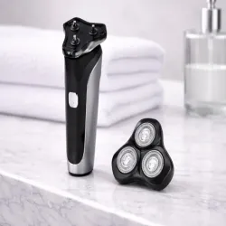 Golarka męska elektryczna 3 głowice do golenia twarzy zarostu brody-5907451383094