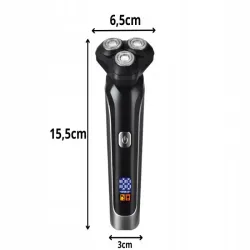 Golarka męska elektryczna 3 głowice do golenia twarzy zarostu brody-5907451383094