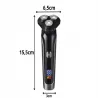 Golarka męska elektryczna 3 głowice do golenia twarzy zarostu brody-5907451383094