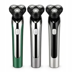 Golarka męska elektryczna 3 głowice do golenia twarzy zarostu brody-5907451383094
