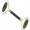 Masażer do twarzy z jadeitu 3w1 roller wałek płytka kamień gua sha-5907451383209