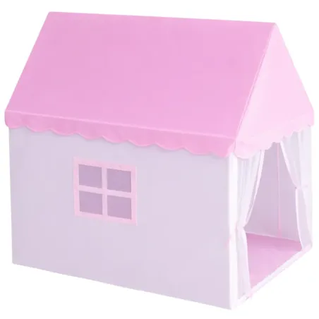 Namiot domek zamek dla dzieci pałac do pokoju domu ogrodu różowy duży-5907451380277