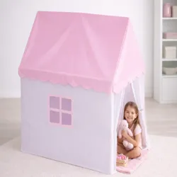 Namiot domek zamek dla dzieci pałac do pokoju domu ogrodu różowy duży-5907451380277