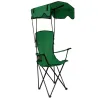 Krzesło wędkarskie turystyczne składane fotel kempingowy z daszkiem-5907451384251