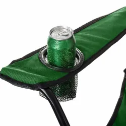 Krzesło wędkarskie turystyczne składane fotel kempingowy z daszkiem-5907451384251