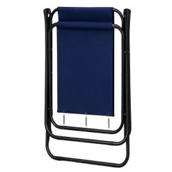 Krzesło turystyczne składane z oparciem plażowe ogrodowe kempingowe-5907451383995