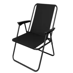 Krzesło turystyczne składane z oparciem plażowe ogrodowe kempingowe-5907451383988