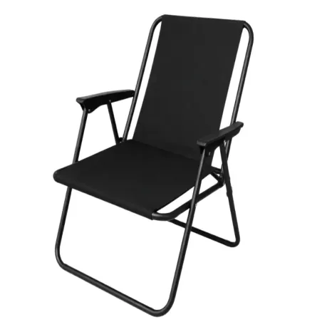 Krzesło turystyczne składane z oparciem plażowe ogrodowe kempingowe-5907451383988