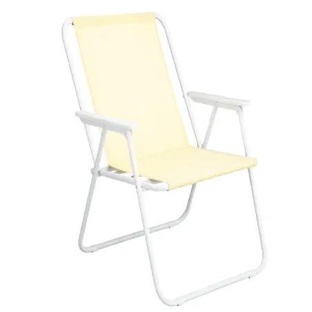 Krzesło turystyczne składane z oparciem plażowe ogrodowe kempingowe-5907451383971