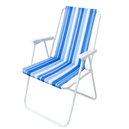 Krzesło plażowe ogrodowe składane z oparciem turystyczne kempingowe-5907451383964