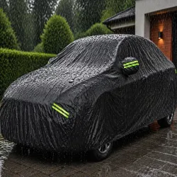 Pokrowiec 145x429x107cm na samochód z kieszeniami na lusterka plandeka-5907451381861