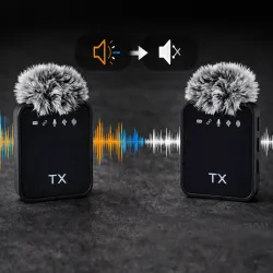 Mikrofon bezprzewodowy krawatowy do telefonów laptopa transmisji 2szt-5907451385234