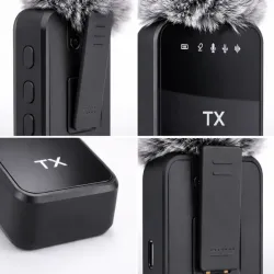 Mikrofon bezprzewodowy krawatowy do telefonów laptopa transmisji 2szt-5907451385234